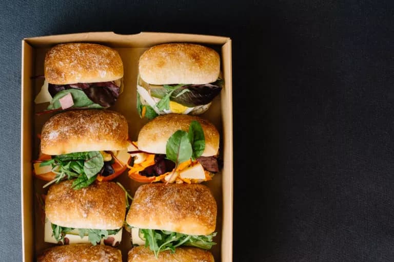 Mini Ciabatta Platter for 4 - Pork, chicken & beef