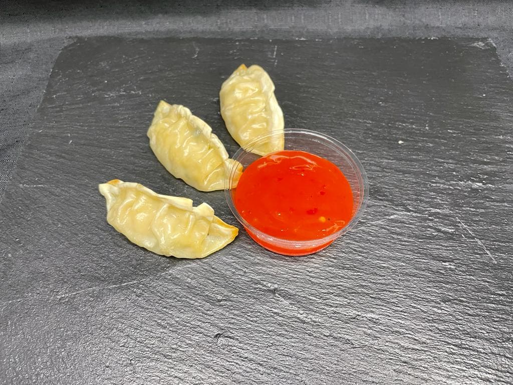 Chicken Gyoza with Sweet Chilli Dip