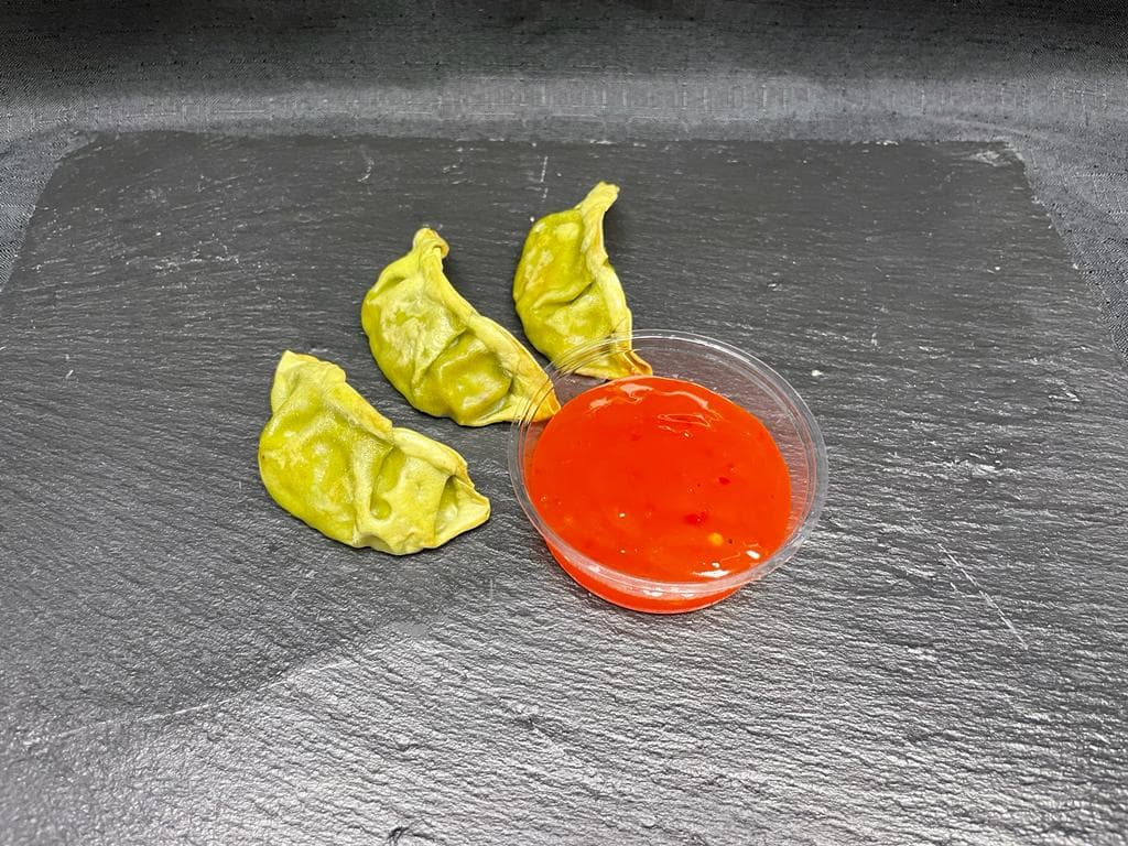 Vegetable Gyoza with Sweet Chilli Dip