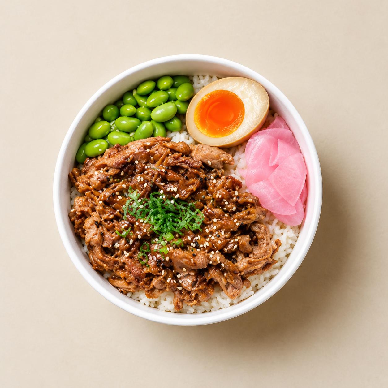 Yuzu Yakiniku Beef with Rice Bowl