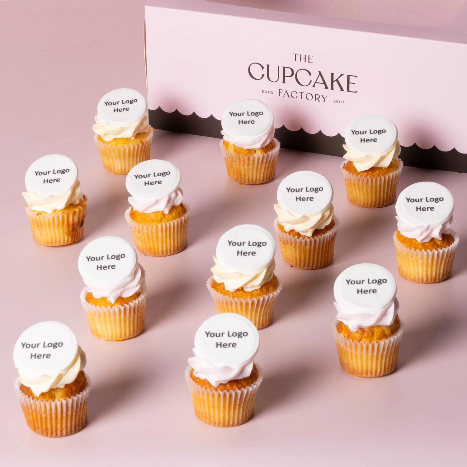 Mini Plaque Branded Mini Cupcake Box
