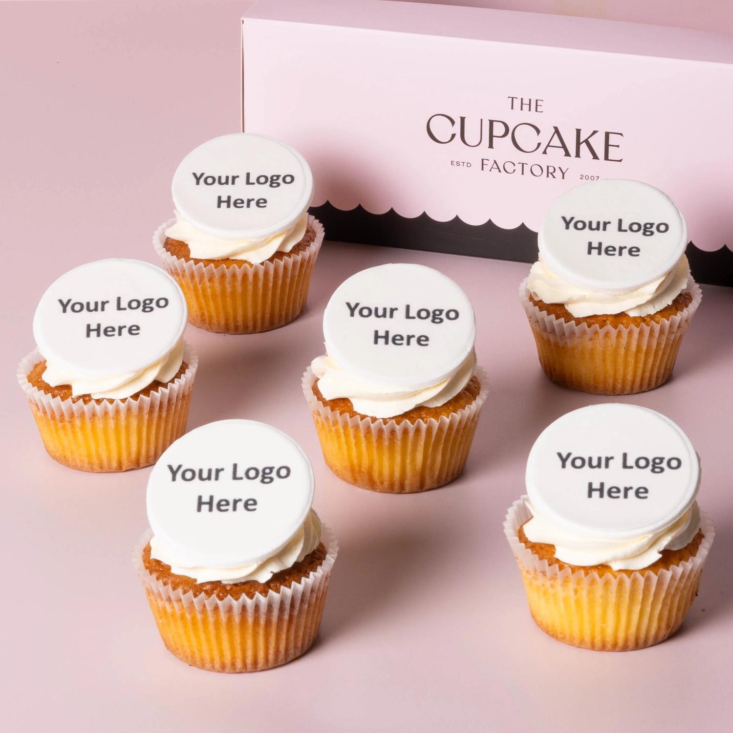 Large Plaque Branded Cupcake Box