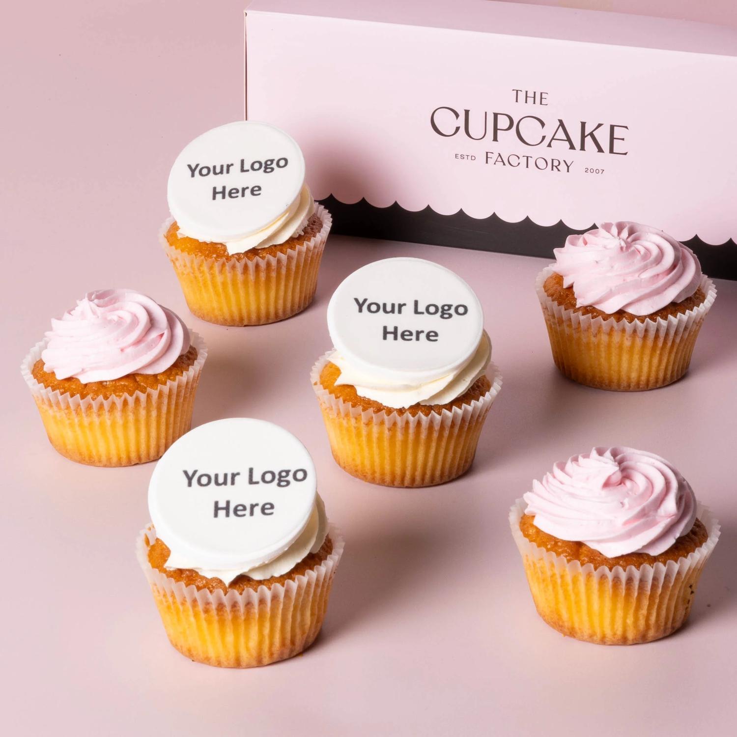 Large Plaque Half Icing Branded Cupcake Box