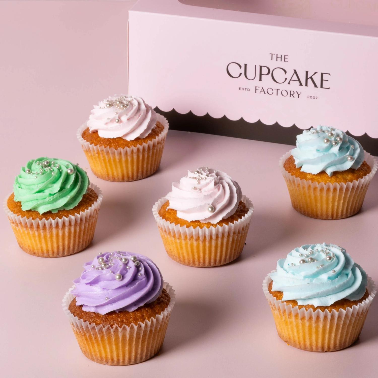 Assorted Pastels Cupcakes