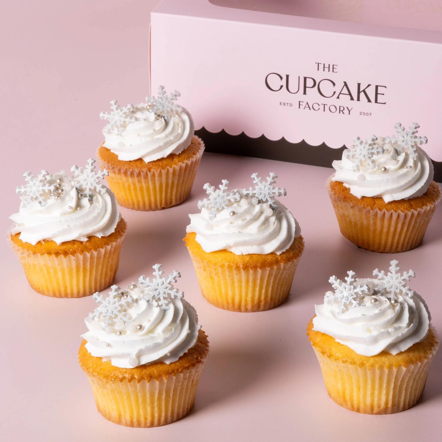 White Christmas Cupcake Box