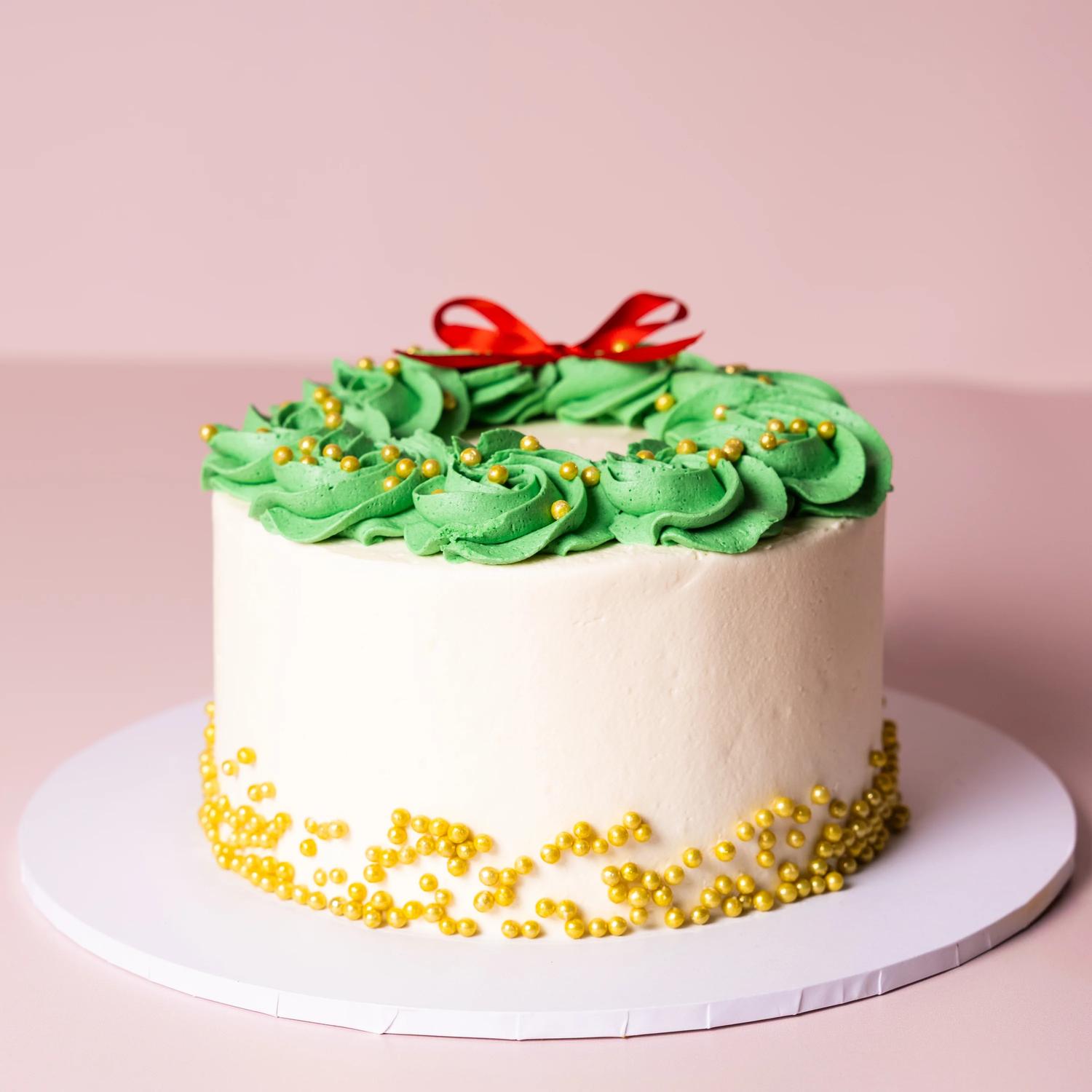Christmas Gingerbread and Candy Cane Drip Cake