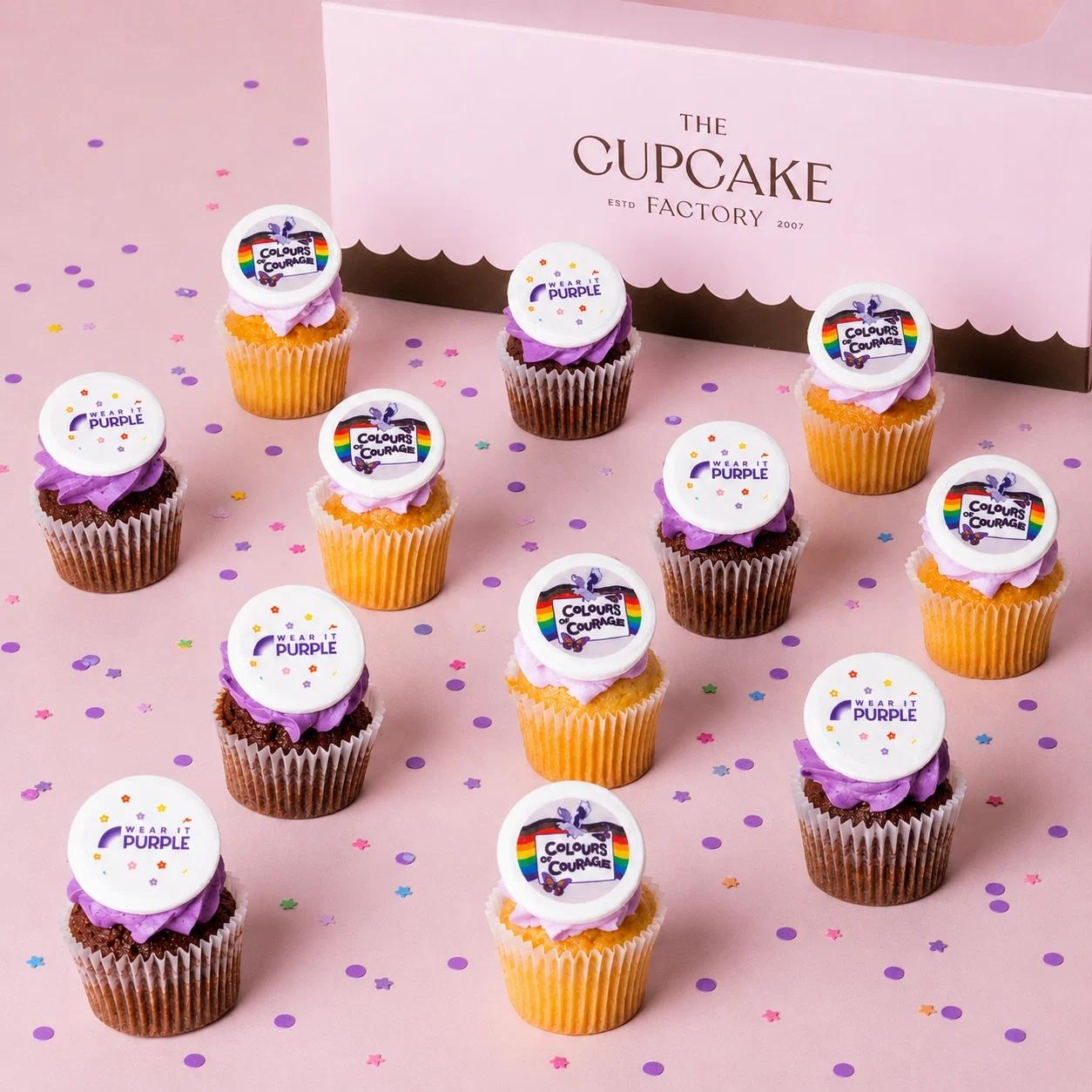 Wear it Purple Mini Cupcake Box 