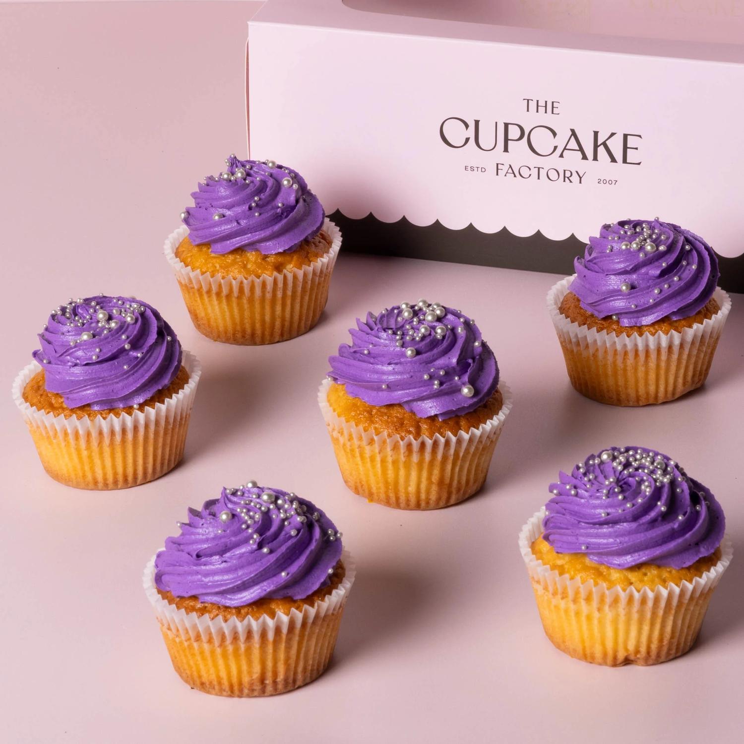Purple Cupcake Box 