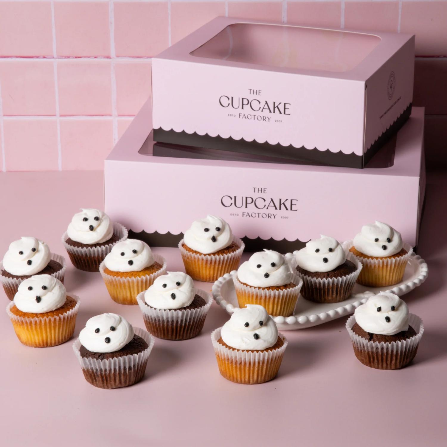 Halloween Ghosts Mini Cupcakes Box 