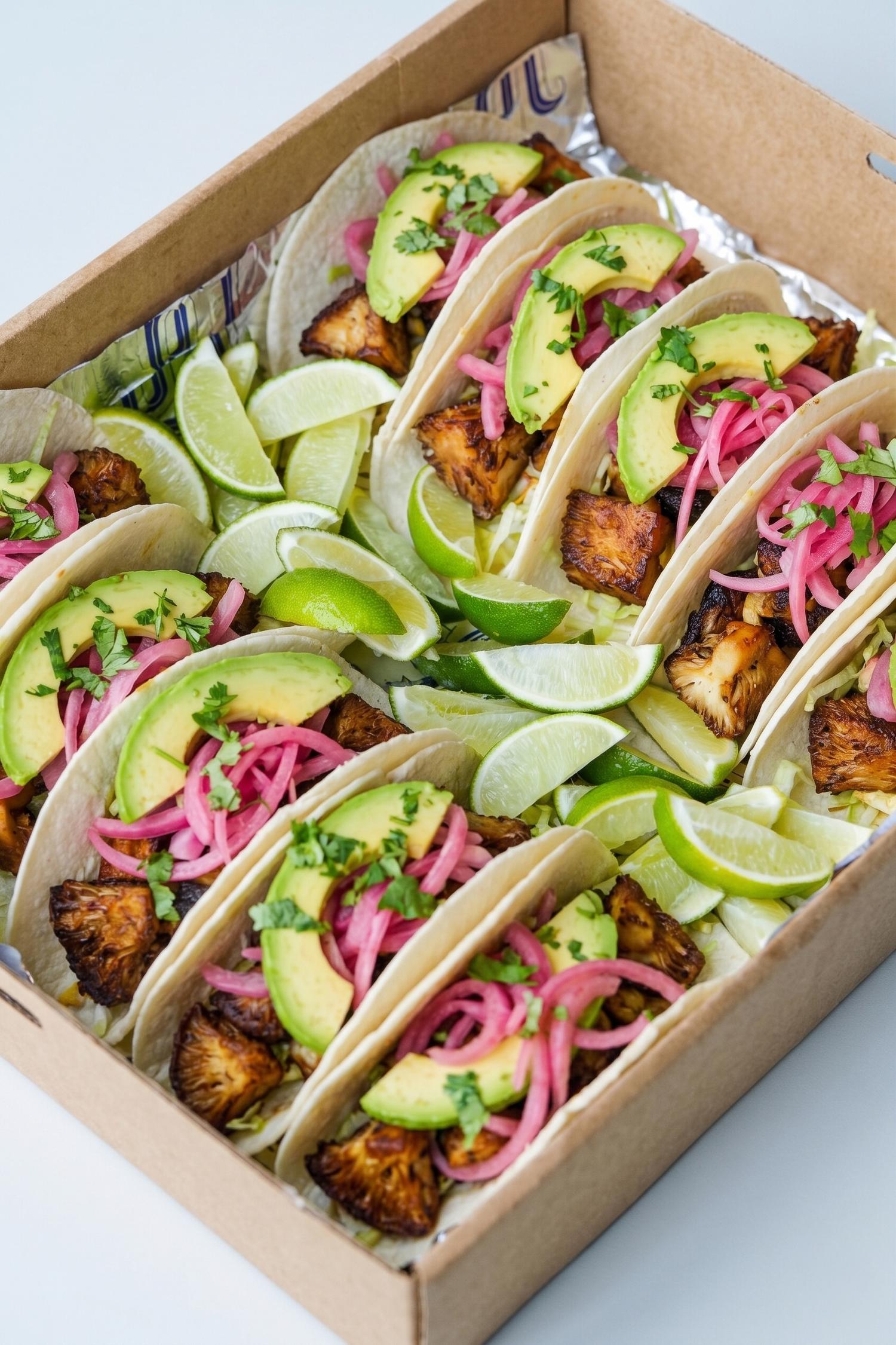 Lion's Mane Al Pastor Tacos