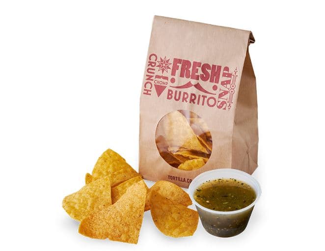 Tortilla Chips with Salsa Verde