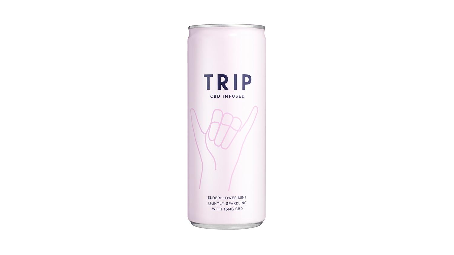 TRIP-CBD Infused-Elderflower &Mint Botanical Drink