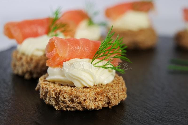   Irish smoked salmon and brown bread