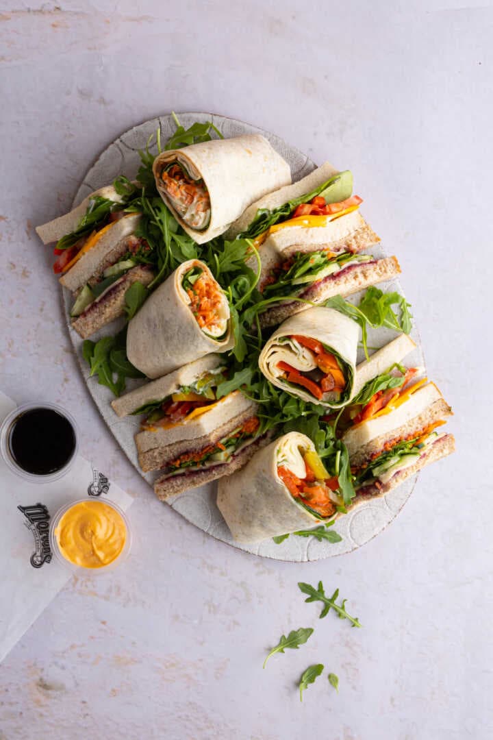 Small Vegetarian Sandwich platter