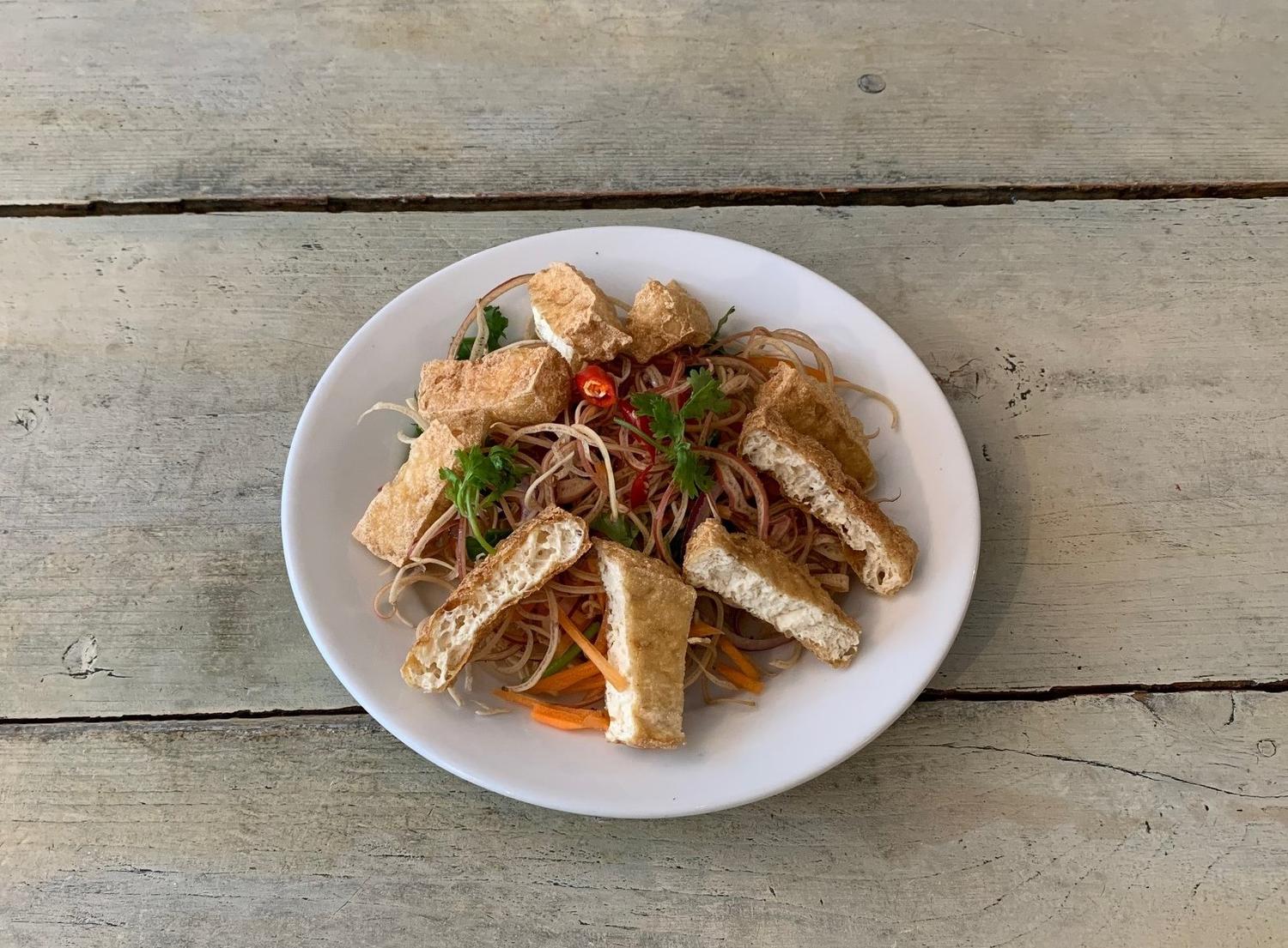 Banana Blossom & Herb Salad - Tofu