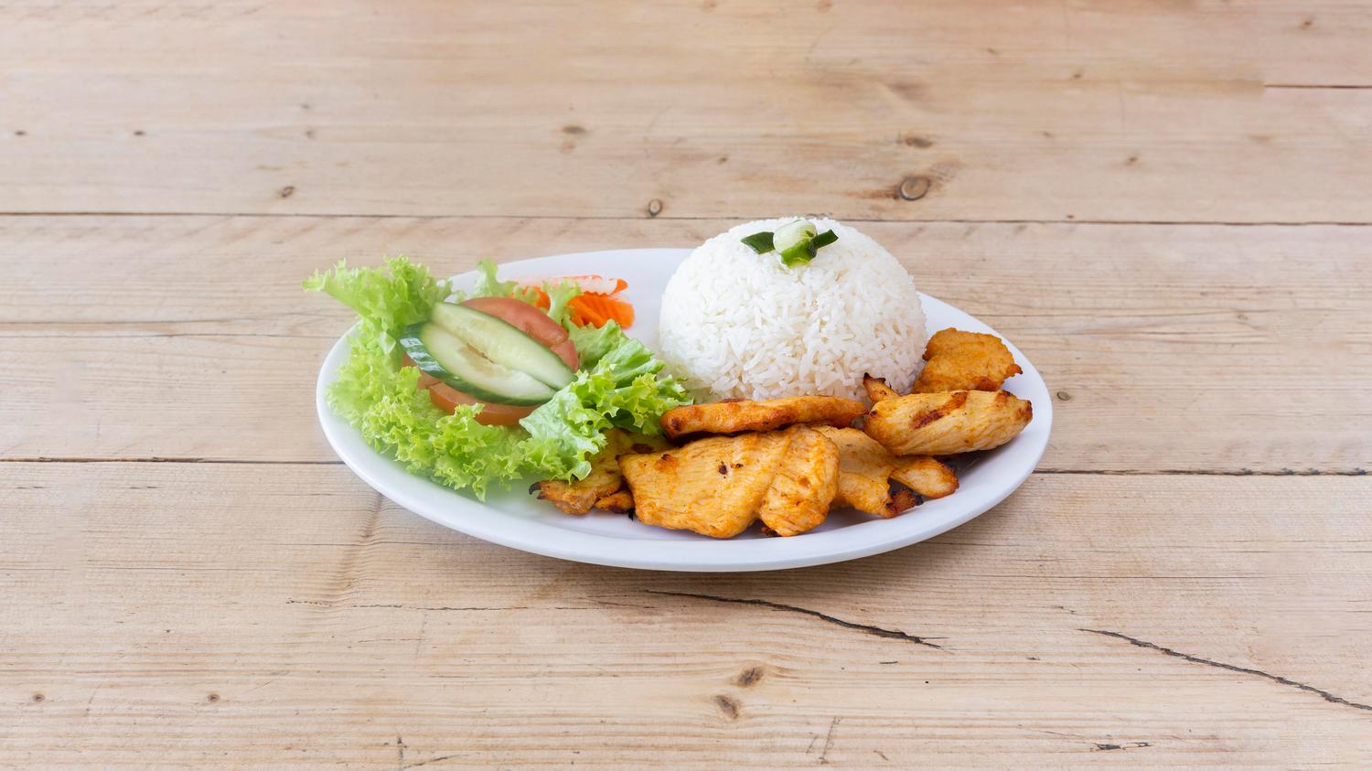 Rice Box  - Grilled Satay Chicken