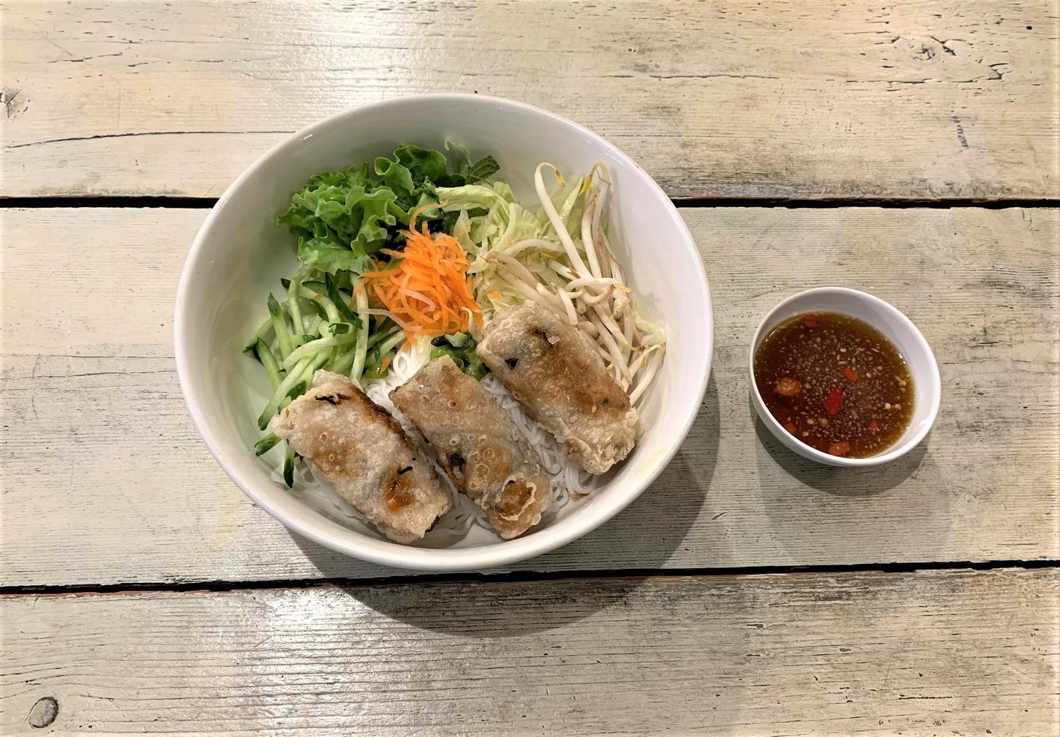 Noodle Salad - Vegan Spring Rolls