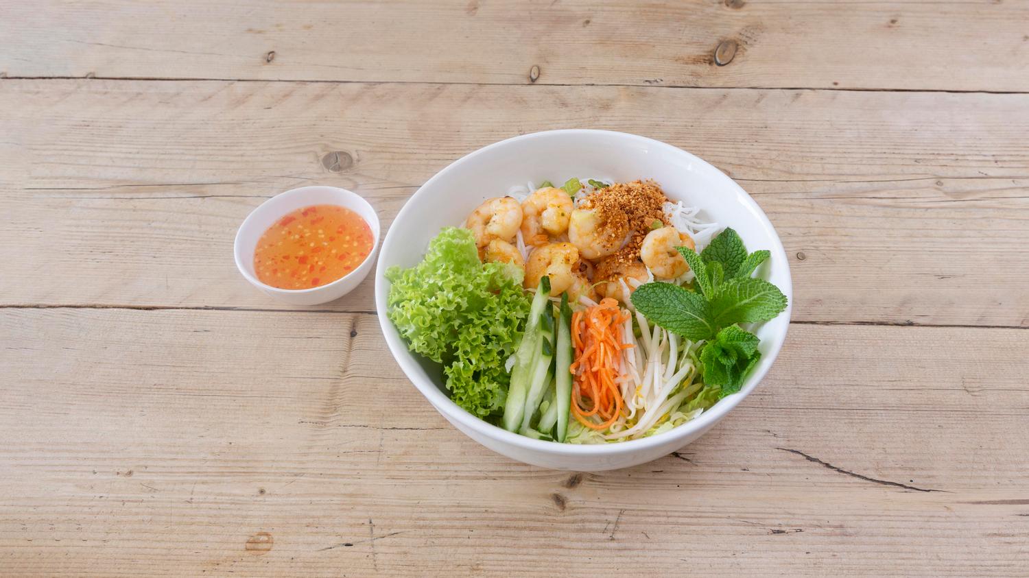 Noodle Salad - Grilled Lime Leaf Prawn