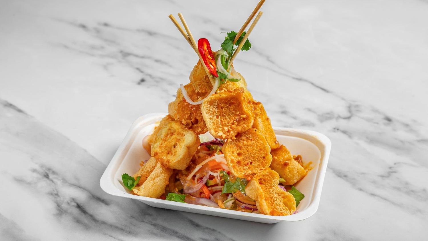 Tofu Peanut Skewers