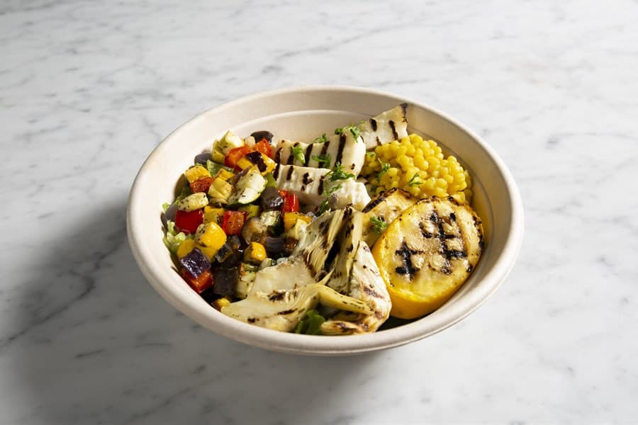 Greek halloumi Buddha Bowl