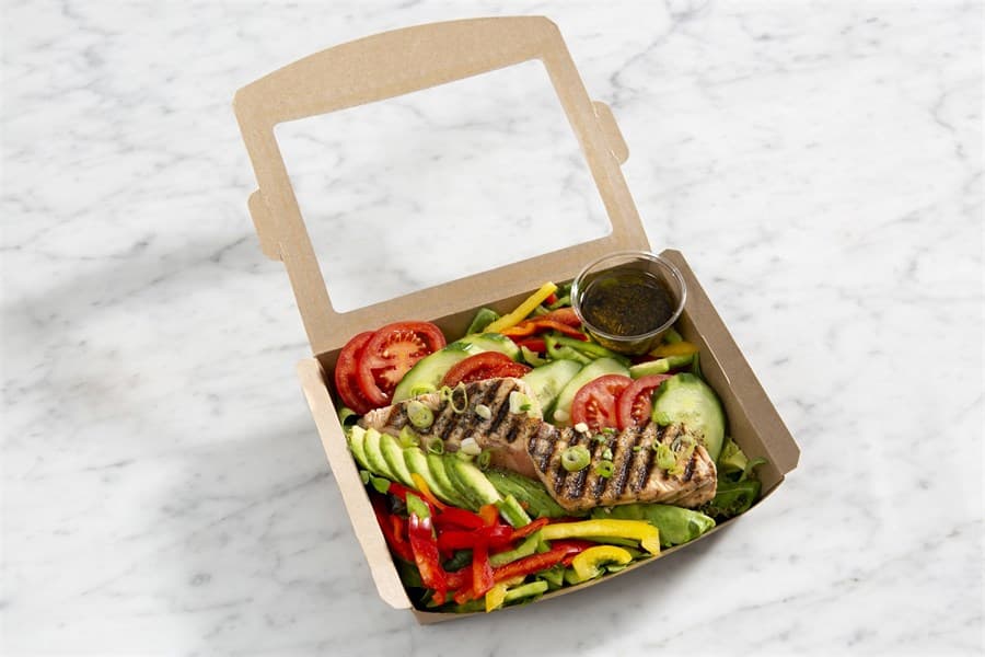 Roast Salmon Fillet and Avocado Garden Salad