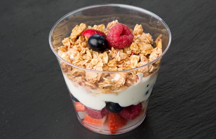 Natural Yoghurt With Mixed Fruit Platter