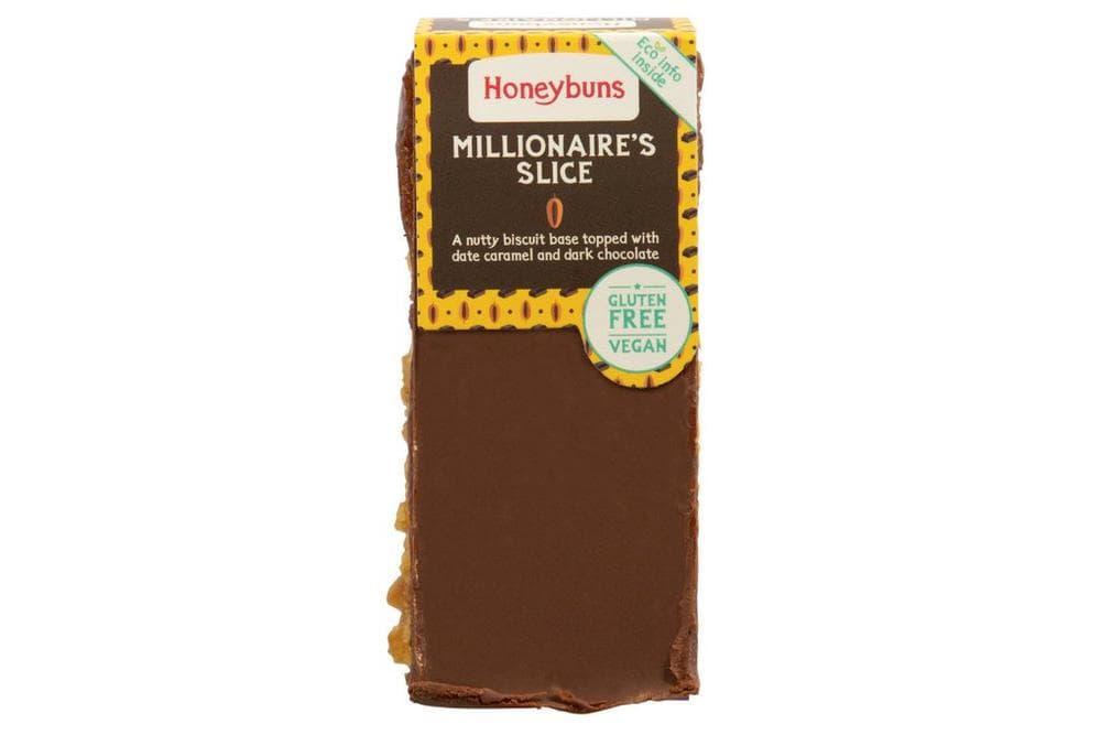 NO GLUTEN & VEGAN MILLIONAIRE CAKE SLICE