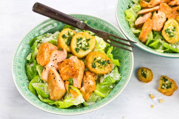 Salmon Caesar Salad