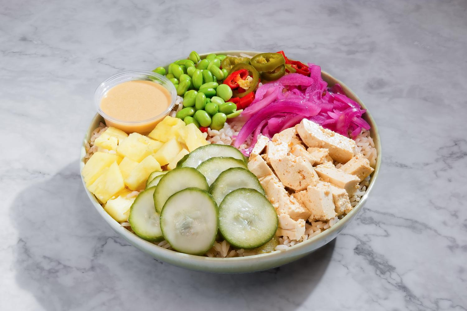 Soy Marinated Tofu Bowl