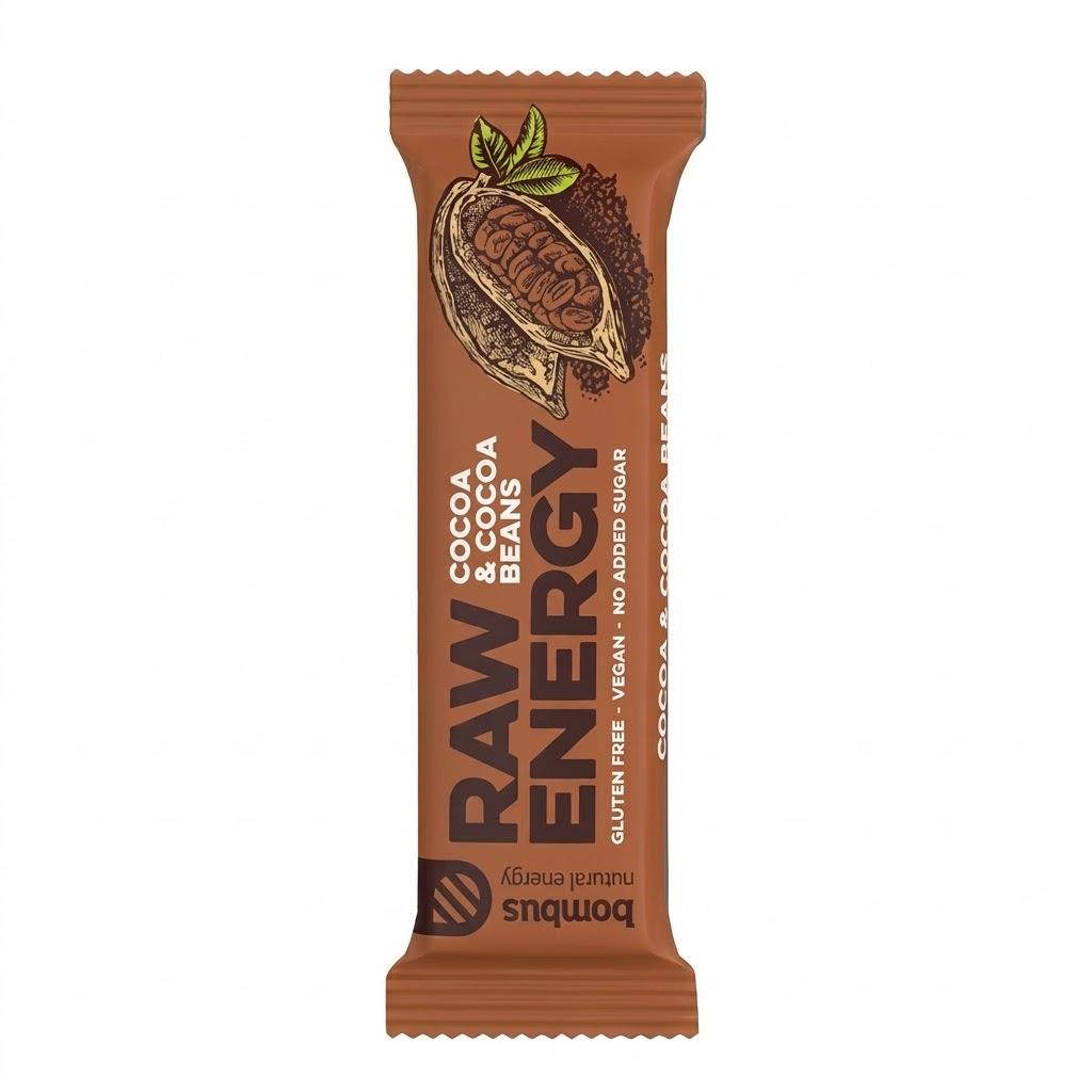 Bombus Raw Energy Bar Cocoa & Cocoa beans - 50g