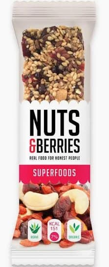 Nuts & Berries Bar Superfoods BIO - 30g