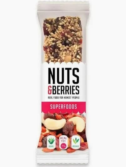 Nuts & Berries Bar Superfoods BIO - 30g