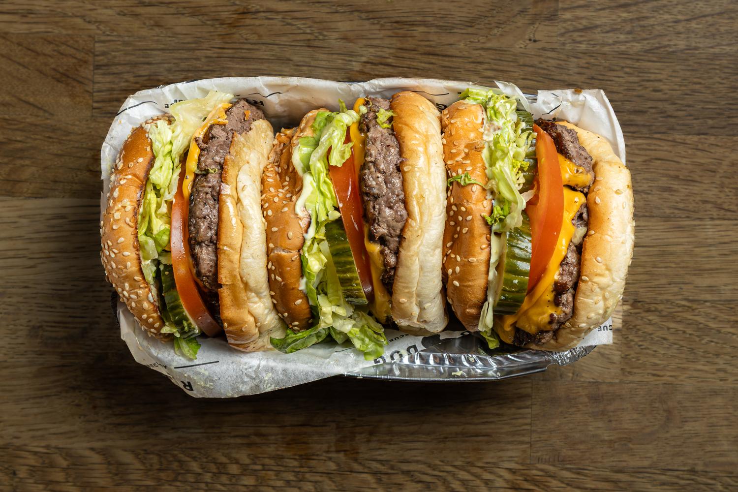 Cheeseburger box for 3