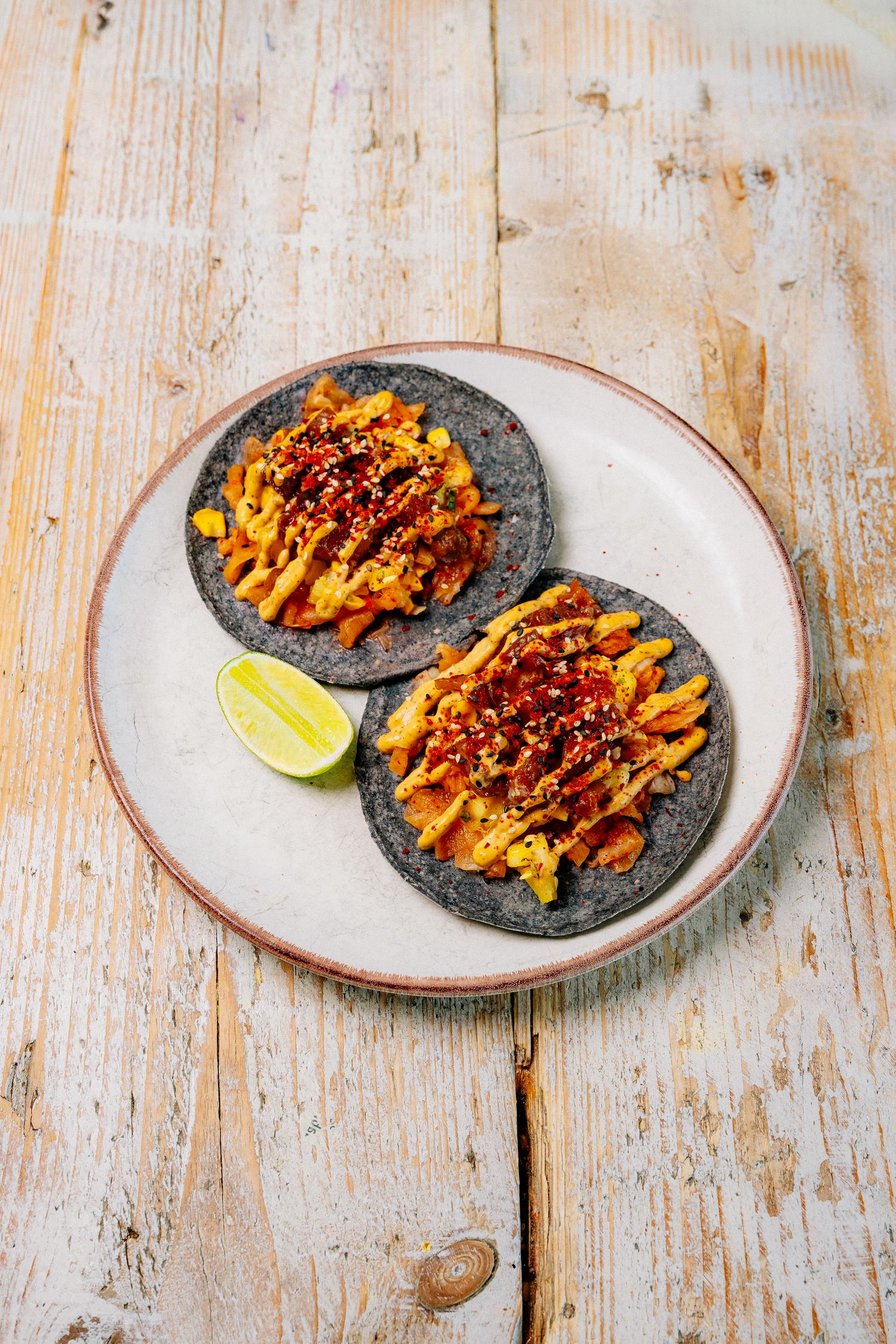 Tuna Sashimi Tacos