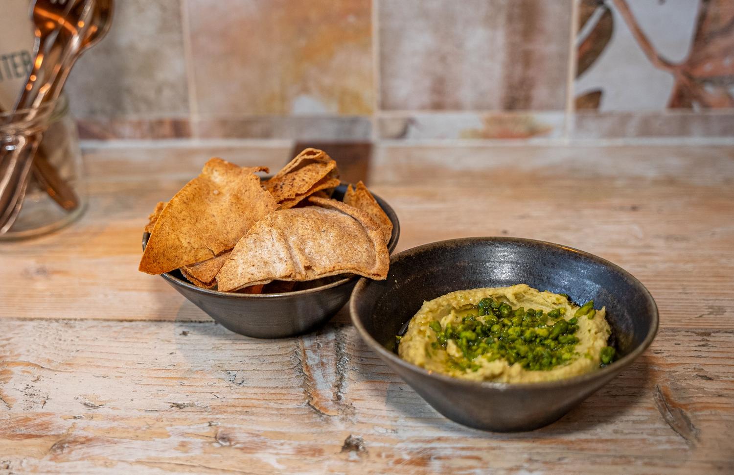 New*** Avo-Hummus + Pita Chips