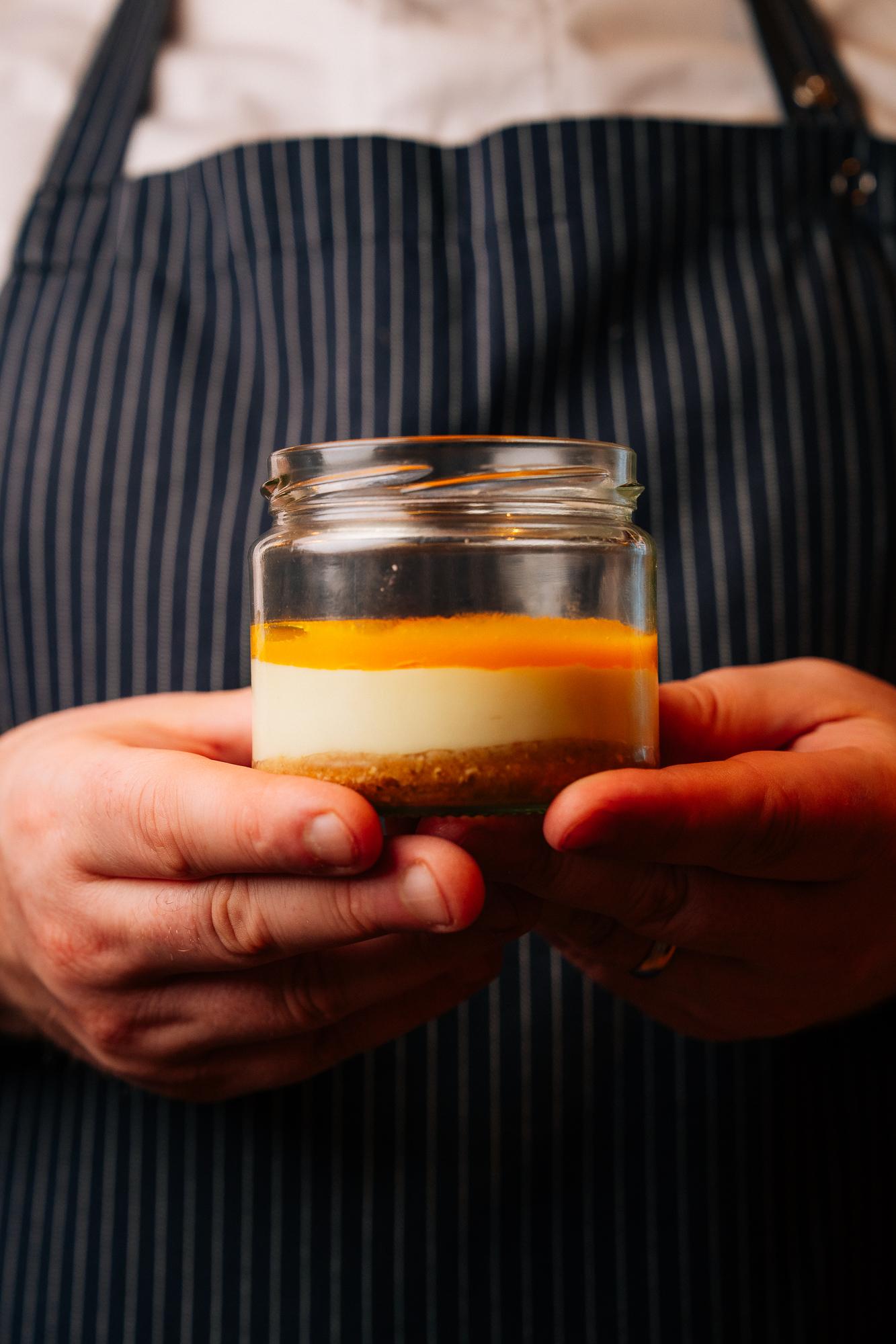 Mango & Passion Fruit Probiotic Cheese Cake 