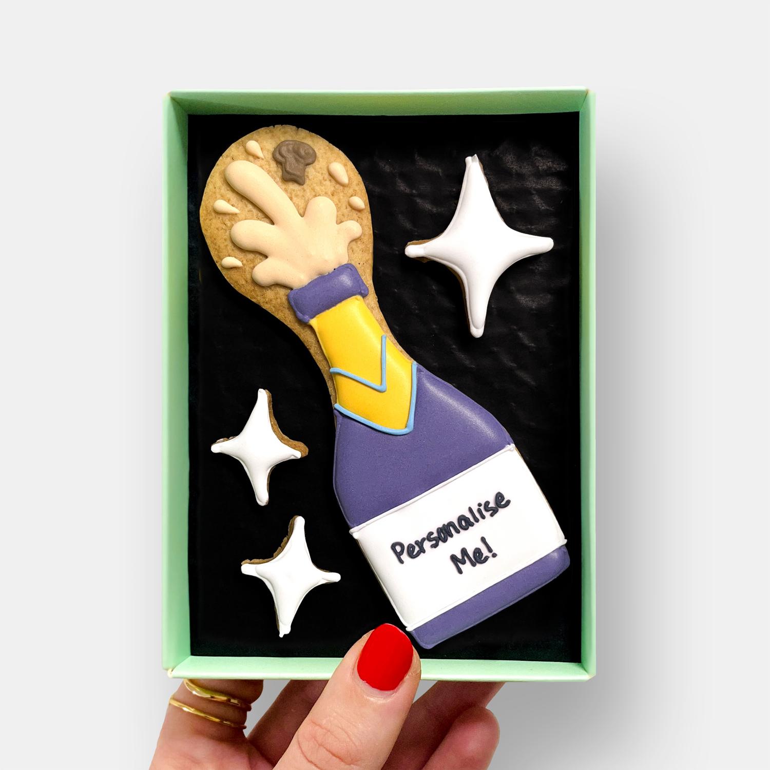 Personalised Poppin' Bottles Cookies