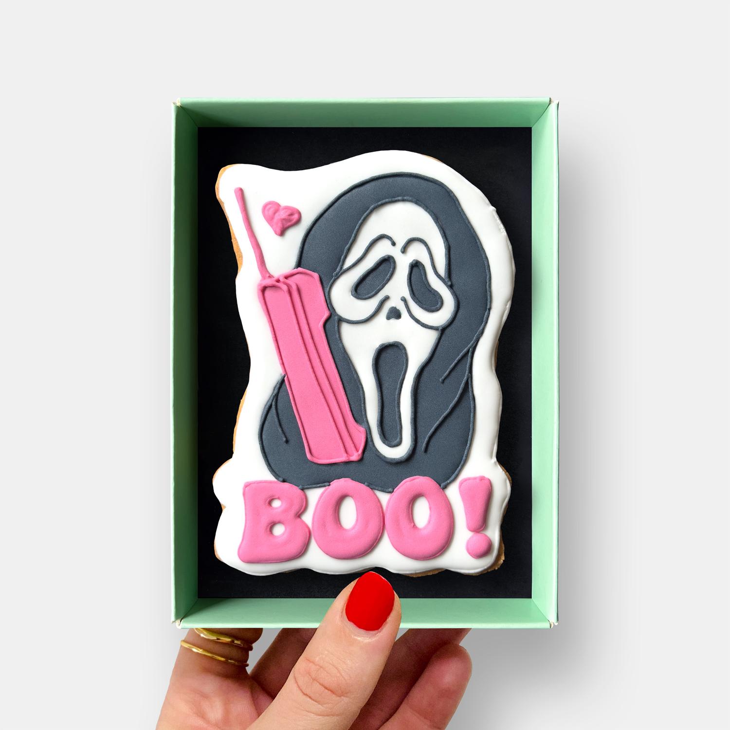 Ghostface Phonecall Halloween Letterbox Cookie