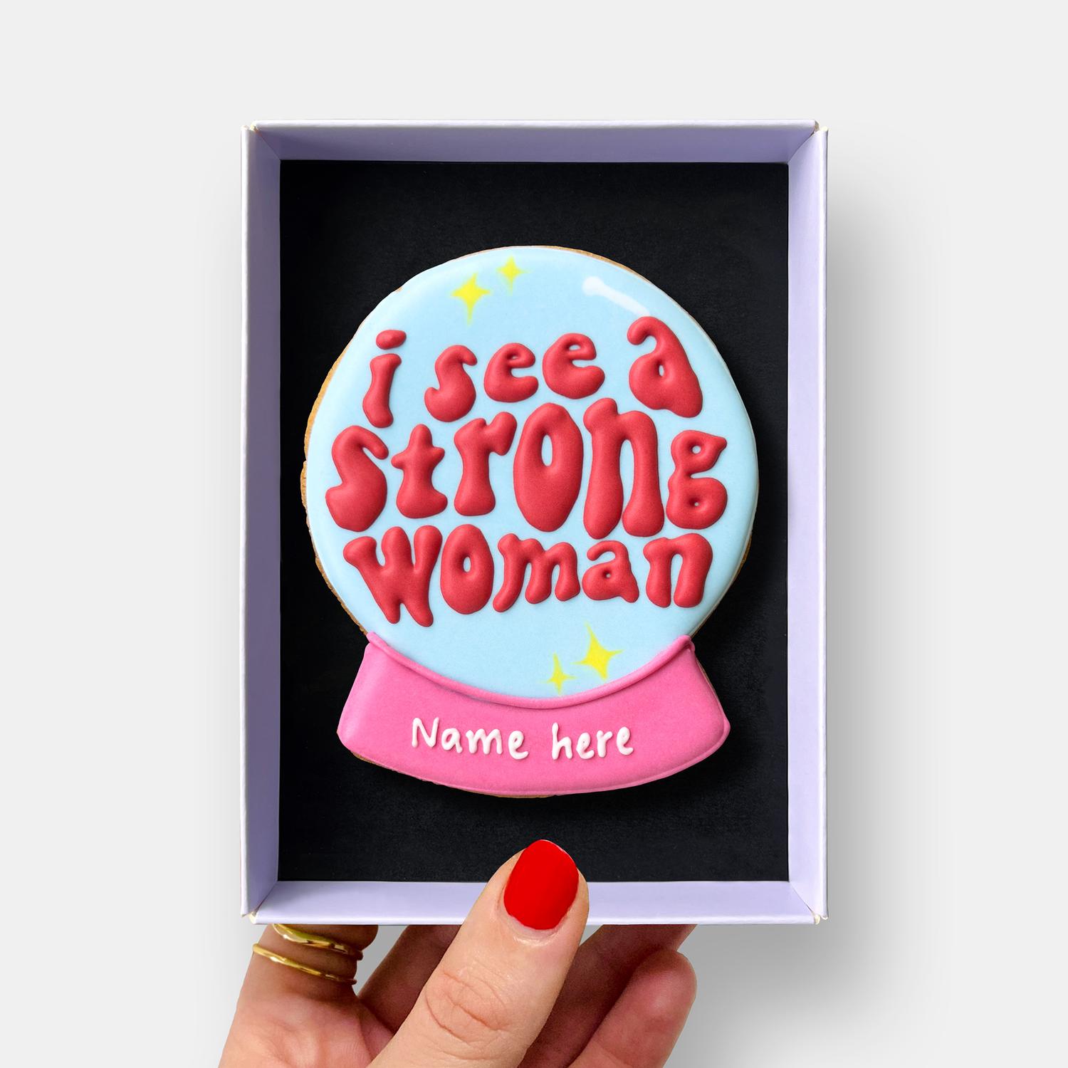 I See A Strong Woman Crystal Ball Cookie