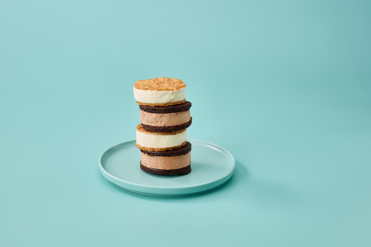 White Chocolate Chip Vanilla Ice Cream Sandwich