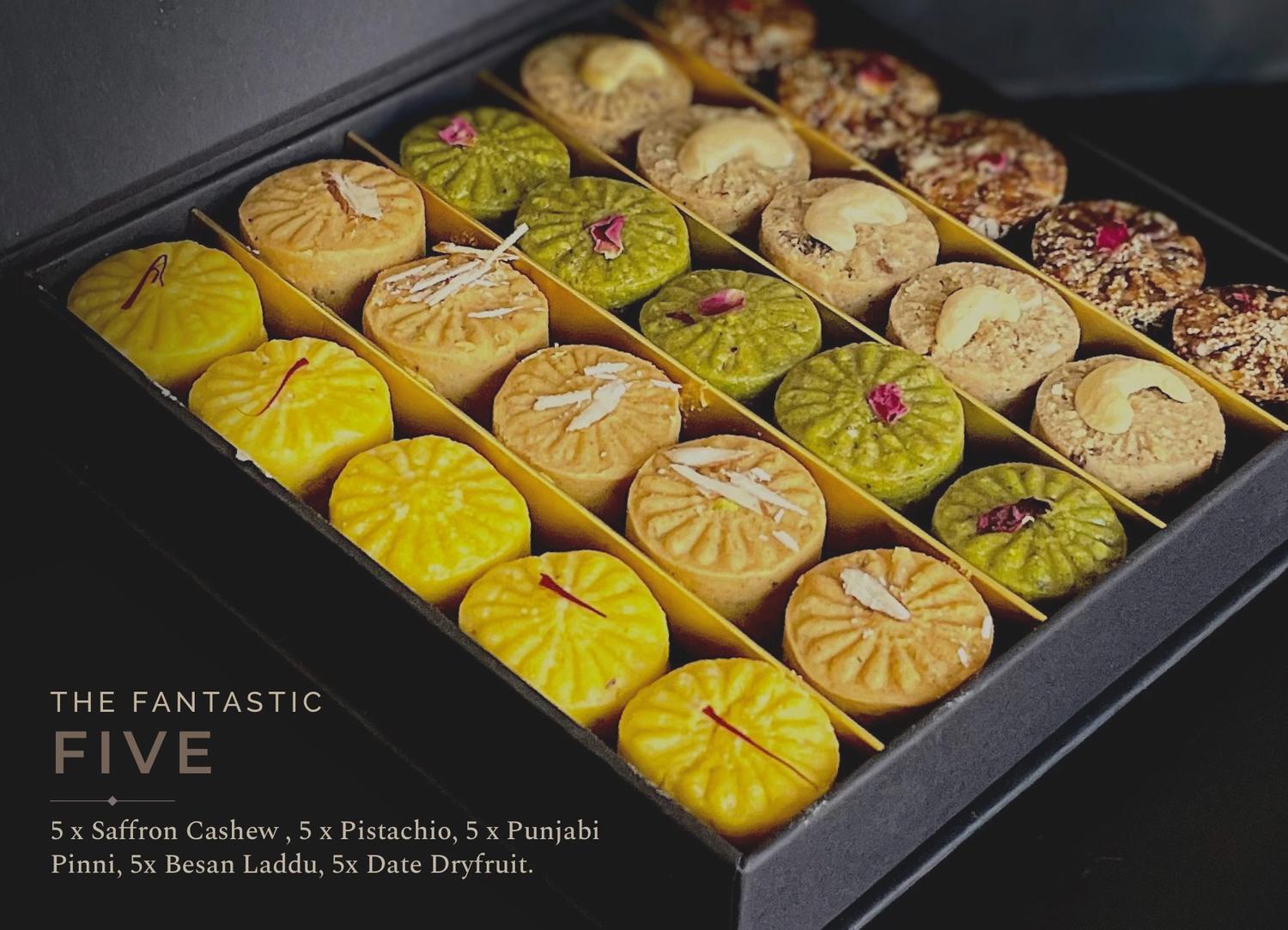 Fantastic Five | 25-Piece Indian Mithai Gift Box