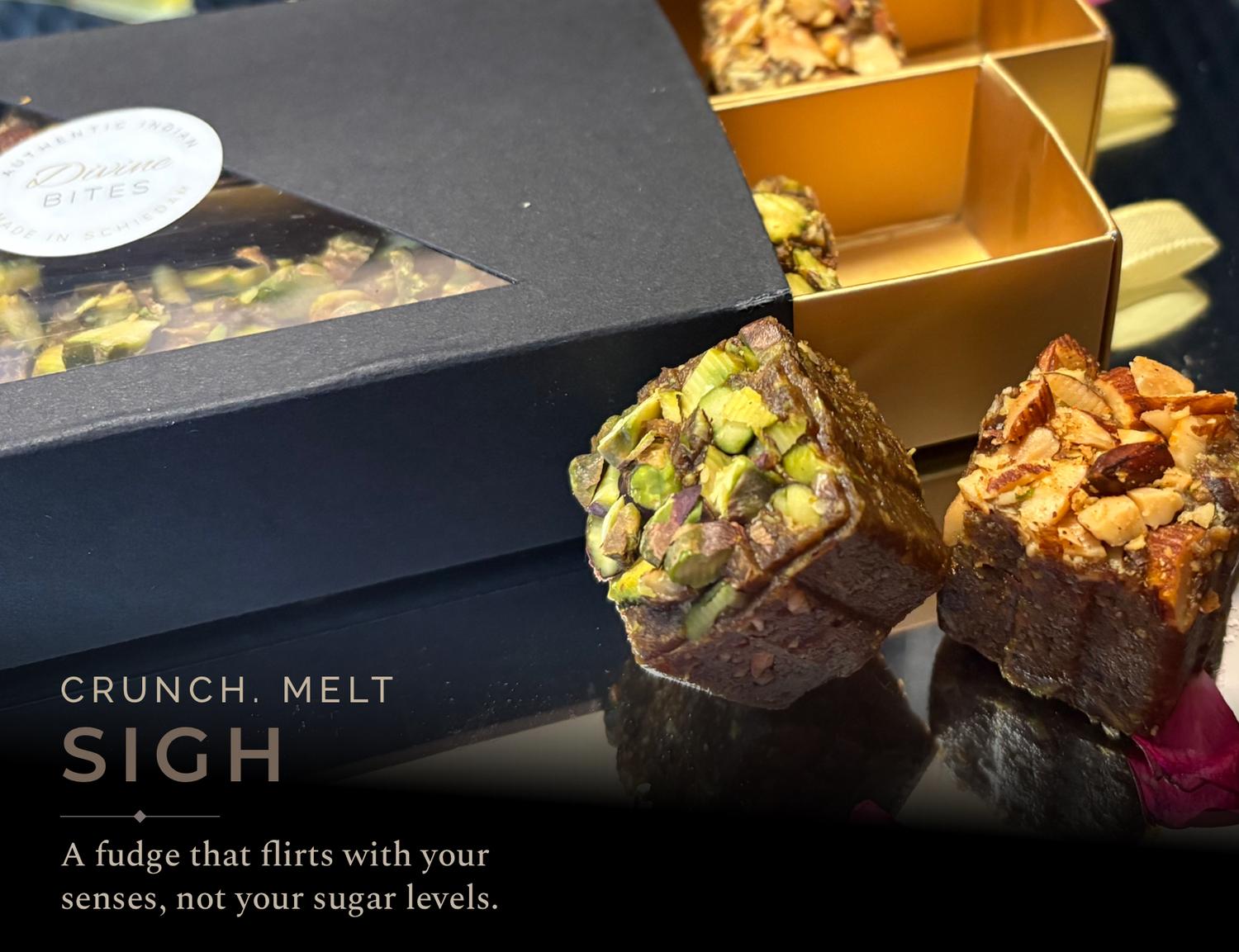 Pistachio Rose Fudge | Vegan Indian Mithai
