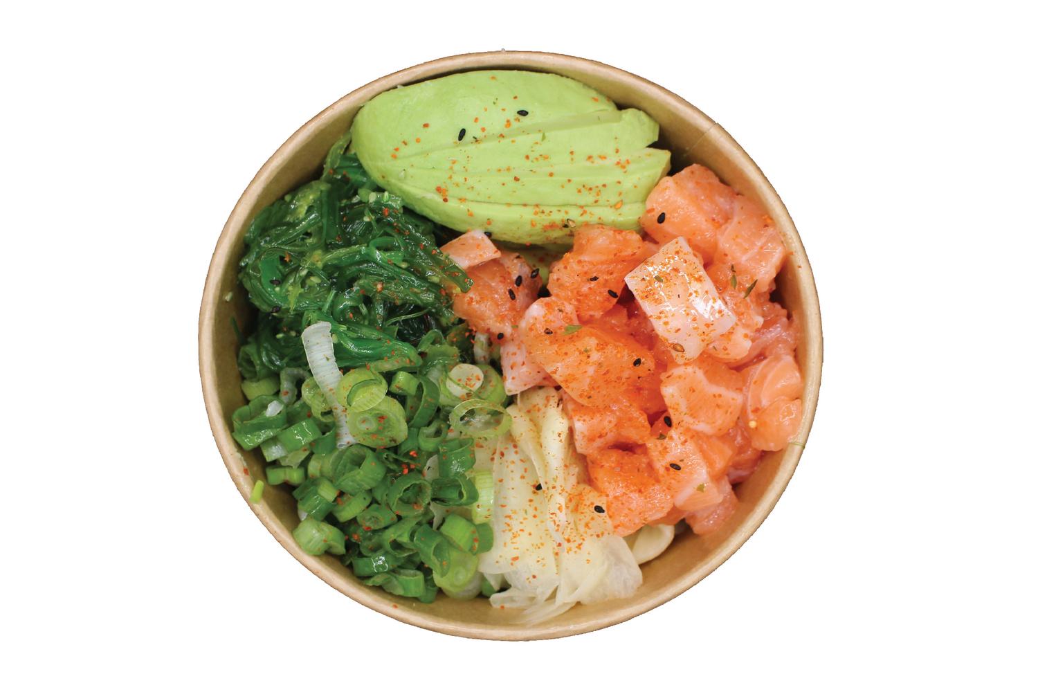 Wasabi Salmon Salad Bowl