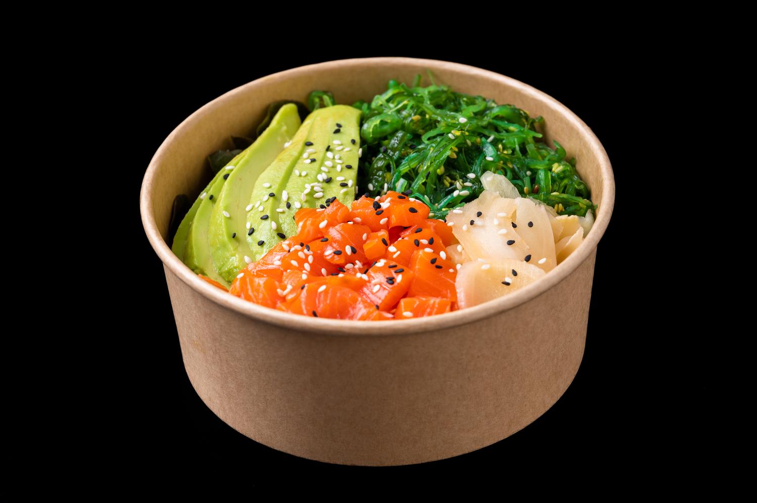 Wasabi Salmon Half Half Bowl 