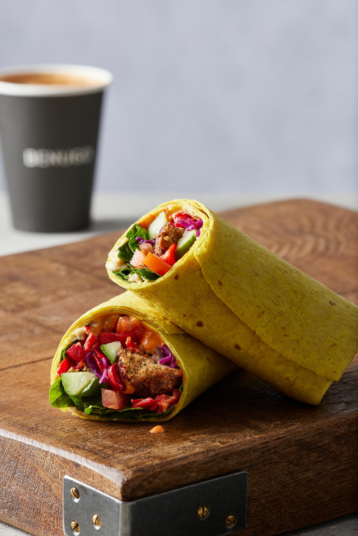 Moroccan Falafel & Hummus Wrap