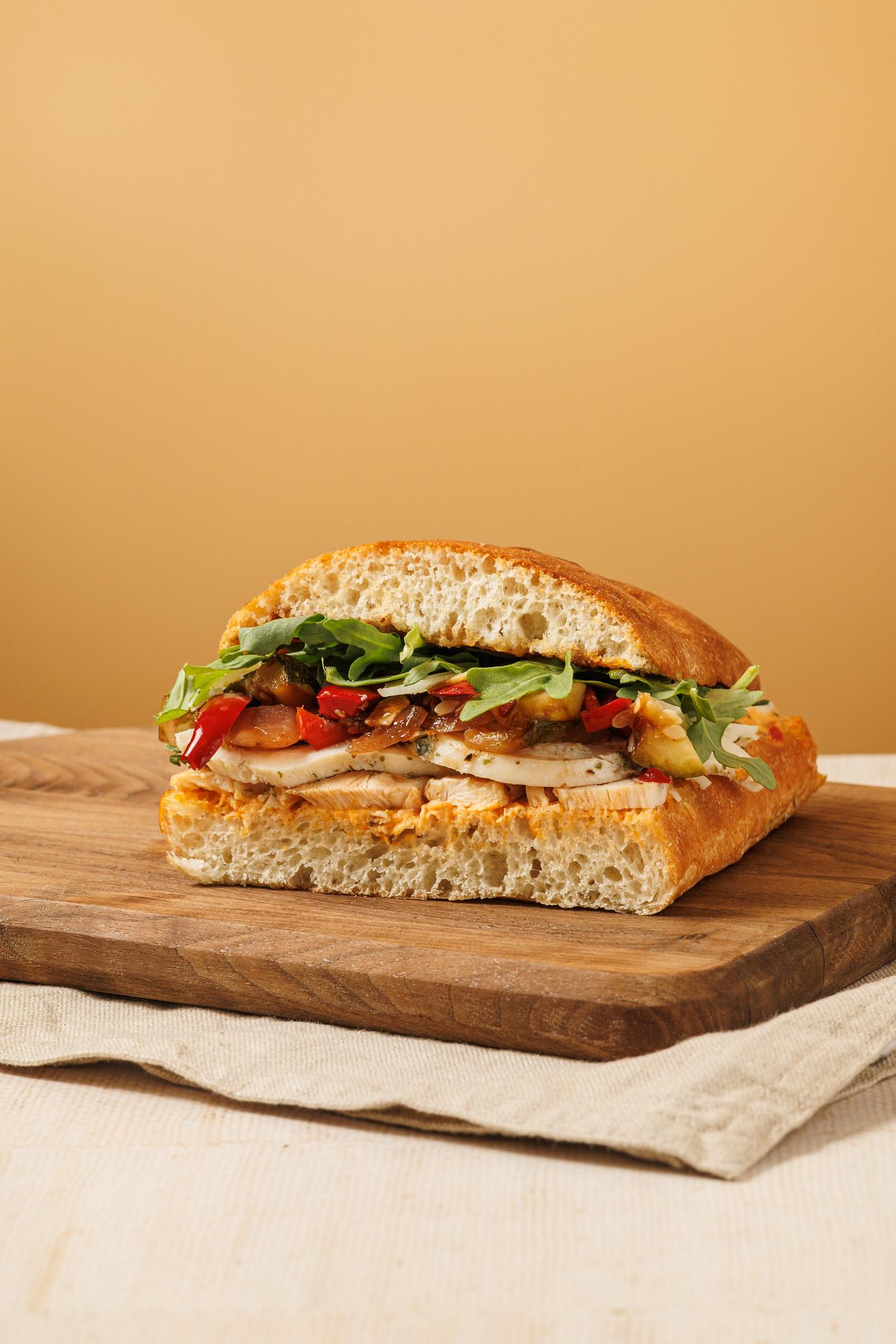 Chicken Arrabbiata Focaccia