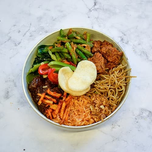 Menu Rames - Rendang and Chicken Ketjap