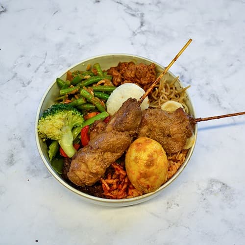 Menu Indah - Rendang and Chicken Ketjap