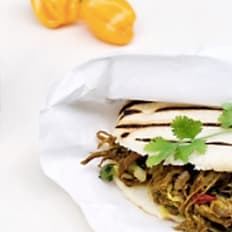 Shredded Beef arepa