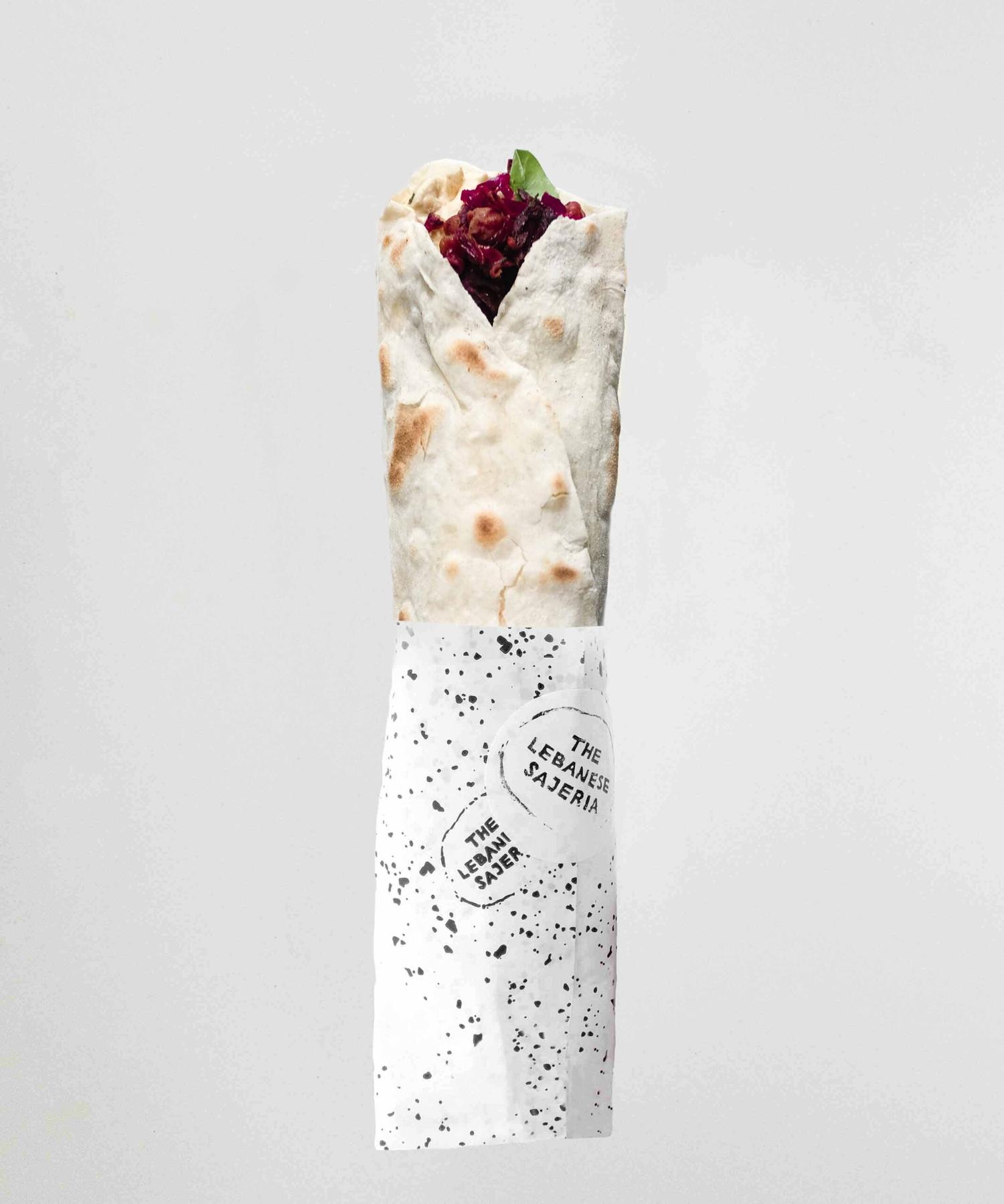 Manoushe Hibiscus and Labneh
